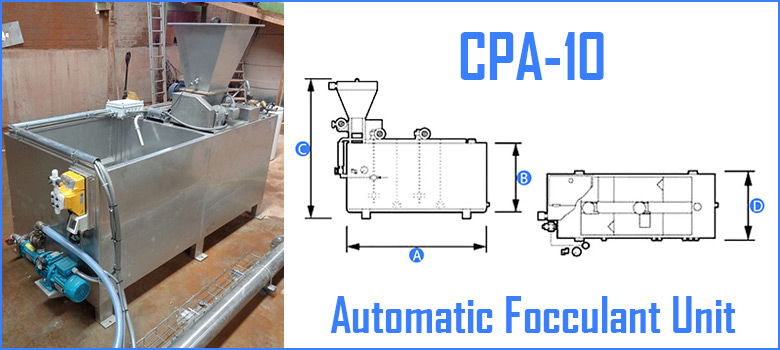 CPA-10 Automatic Flocculant Unit for Large Water Recycling Plants