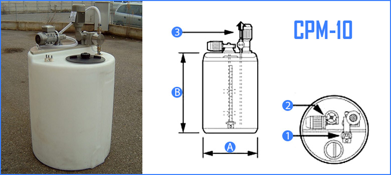 CPM-10 Manual Flocculant Unit for Small Water Filtering Systems