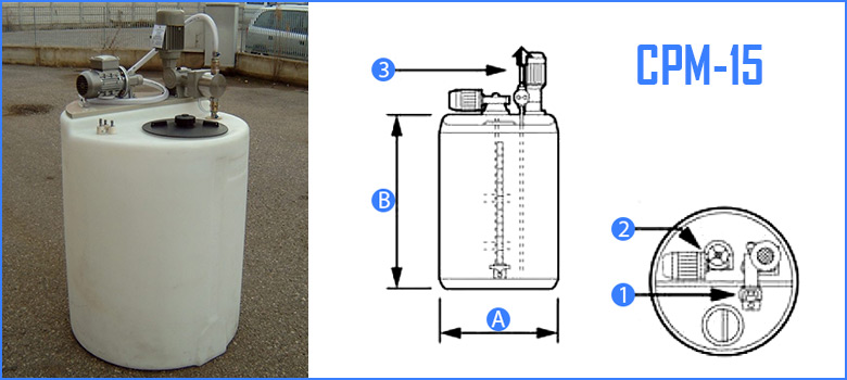 CPM-15 Manual Flocculant Unit for Water Clarifying Plants