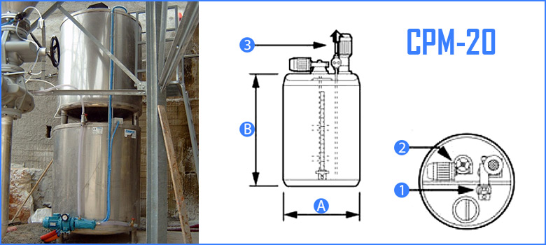 CPM-20 Manual Flocculant Unit for Water Recycling Systems